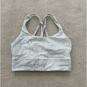 Lululemon white spotted sports bra size 4